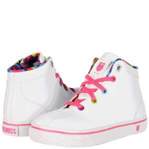 K-Swiss Toddler Clean Laguna Hi VNZ, White/Pink/Multi